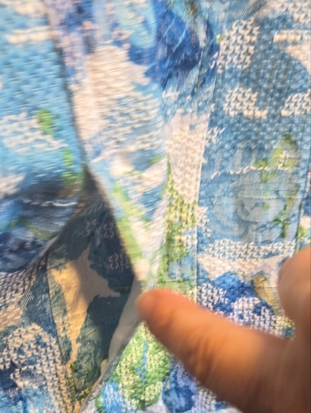 Christopher & Banks Blue, White & Green Floral Jacket - Picture 3 of 5